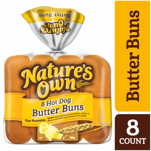 Nature's Own Butter White Hot Dog Buns Perspective: front