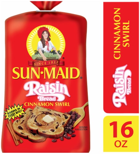 Sun-Maid Cinnamon Raisin Bread Perspective: front