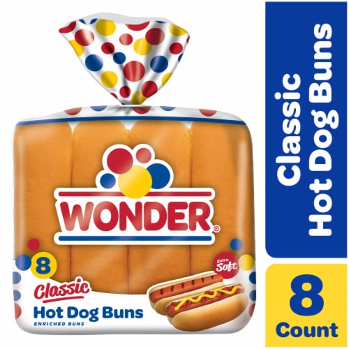 Wonder Bread Classic Hot Dog Buns White Bread Hot Dog Buns