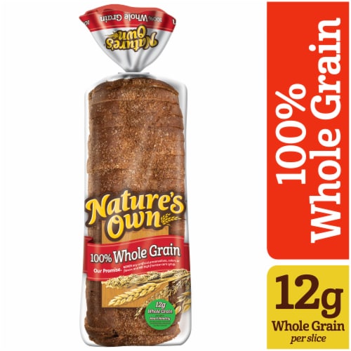 Nature's Own 100% Whole Grain Whole Grain Sandwich Bread Perspective: front