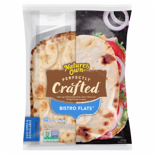 Natures Own® Perfectly Crafted® Bistro Flats™ Flatbreads Perspective: front