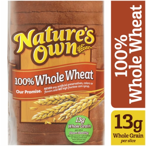 Nature's Own 100% Whole Wheat Whole Wheat Bread Perspective: front