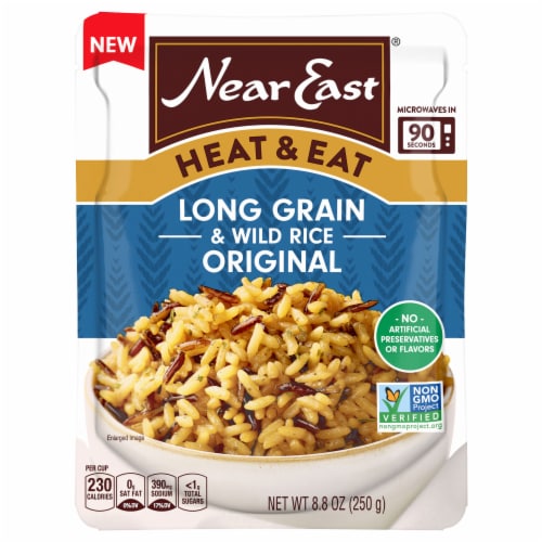 Near East® Heat and Eat Original Long Grain and Wild Rice Perspective: front