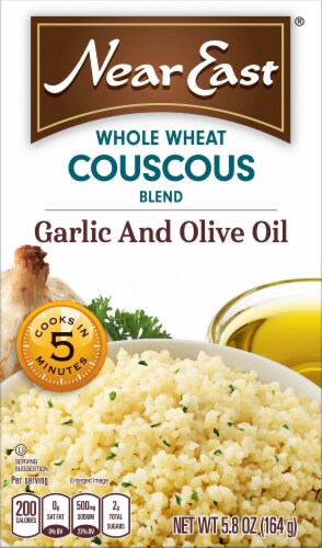 Near East® Garlic & Olive Oil Whole Wheat Couscous Blend Perspective: front
