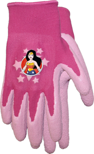 Midwest Quality Gloves Wonder Woman Kids' Gripping Gloves - Pink Perspective: front