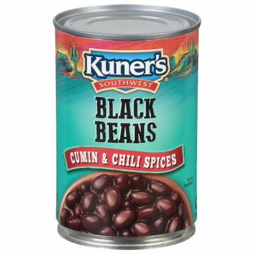 Kuner's Southwest Cumin and Chili Spices Black Beans Perspective: front