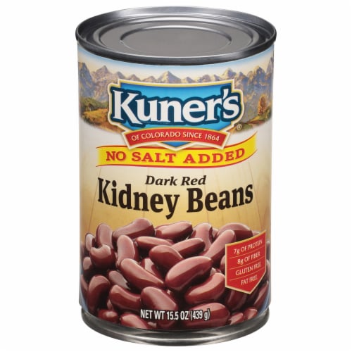 Kuner's® No Salt Added Dark Red Kidney Beans Perspective: front