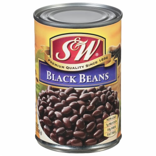 S&W® Premium Black Beans Perspective: front