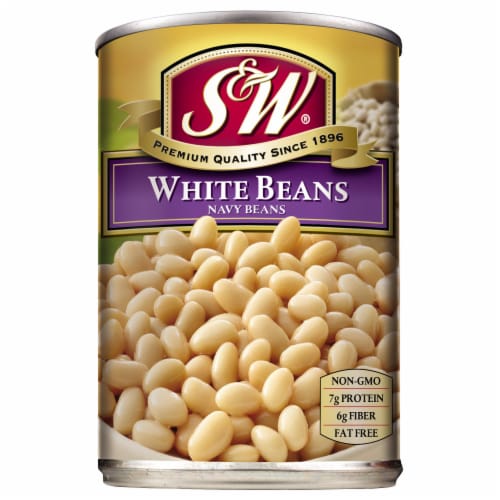 S&W® White Beans Perspective: front