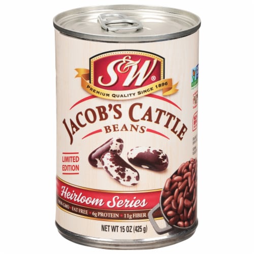 S&W Heirloom Jacob's Cattle Canned Beans - 15 Ounces Perspective: front