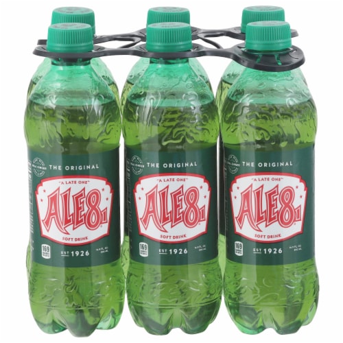 Ale-8-One Soda Bottles Perspective: front