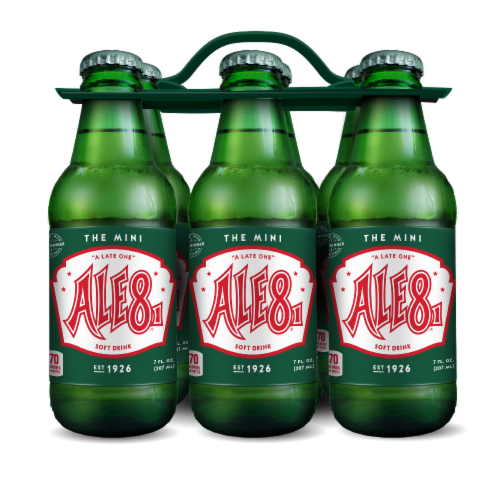Ale-8-One® Original Soda Bottles Perspective: front