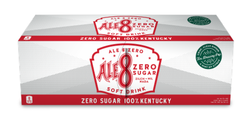 Ale-8-One® Zero Sugar Soda Cans Perspective: front