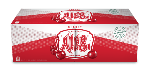 Ale-8 Cherry Soda Cans Perspective: front