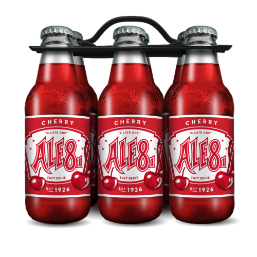Ale-8-One® Cherry Soda Bottles Perspective: front