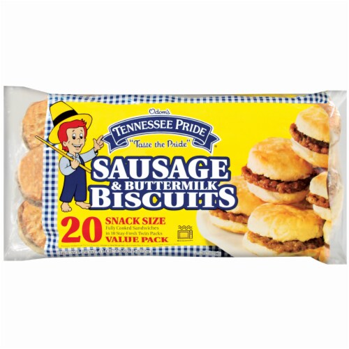 Tennessee Pride Sausage and Buttermilk Biscuit Sandwich Perspective: front