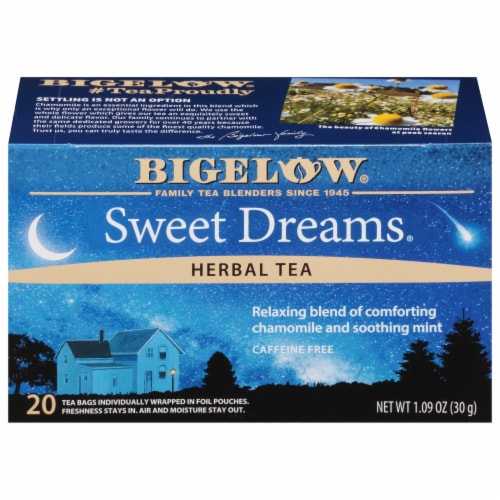 Bigelow Sweet Dreams Herbal Tea Perspective: front