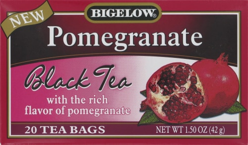 Bigelow Pomegranate Tea Perspective: front