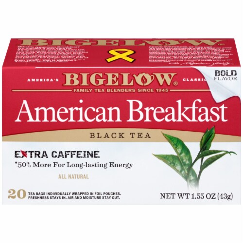 Bigelow American Breakfast Black Tea Bags Perspective: front