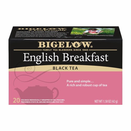 Bigelow® English Breakfast Black Tea Perspective: front