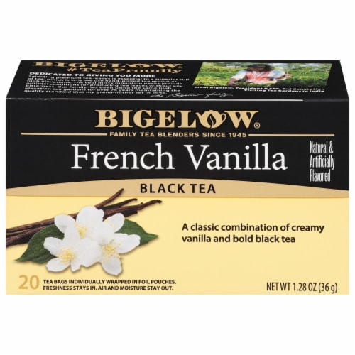 Bigelow® French Vanilla Black Tea Bags Perspective: front