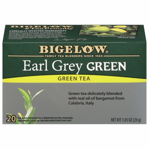 Bigelow Earl Grey Green Tea Perspective: front