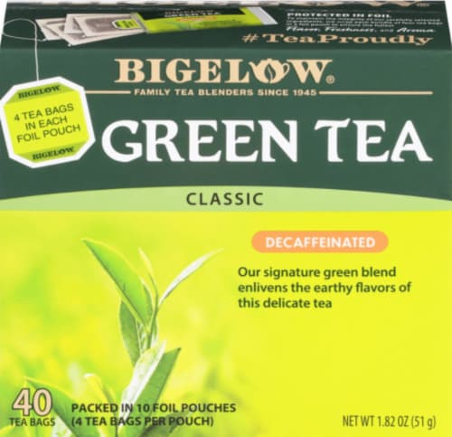 Bigelow® Classic Decaffeinated Green Tea, 40 ct Smith’s Food and Drug