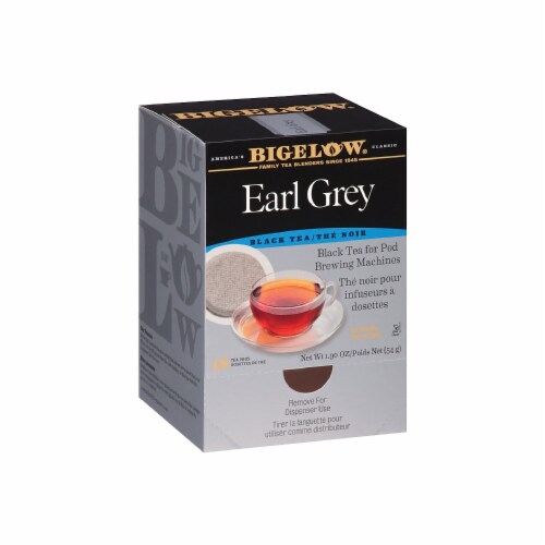 Bigelow Earl Grey Tea Pods Black Tea with Oil RCB08906 Perspective: front