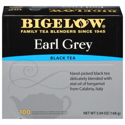Bigelow Earl Grey Black Tea Bags Perspective: front