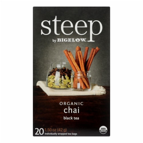 Steep By Bigelow Organic Chai Black Tea Perspective: front