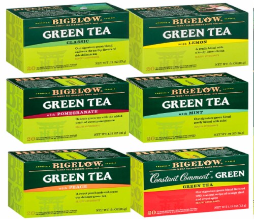 Bigelow Green Tea Mixed Case Perspective: front