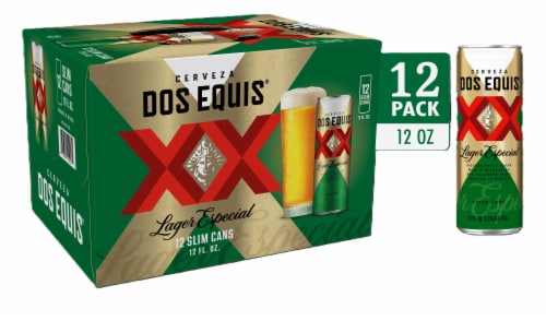 Dos Equis Mexican Lager Beer, 12 Pack, 12 fl oz Cans