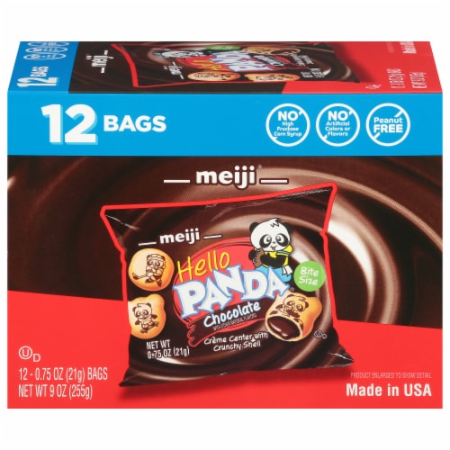 Meiji Hello Panda Chocolate Snacks Perspective: front