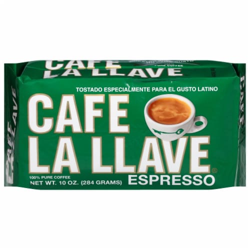 Cafe La Llave® Espresso Dark Roast Ground Coffee Perspective: front