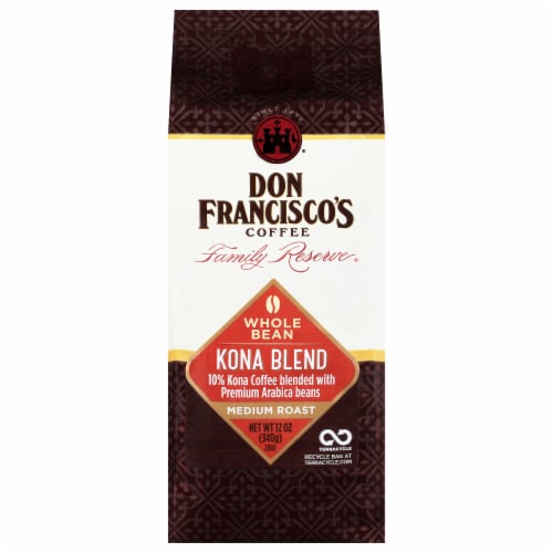 Don Francisco's Coffee Family Reserve® Kona Blend Medium Roast Whole Bean Coffee Perspective: front