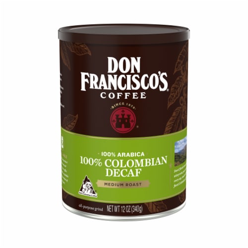 Don Francisco's® Decaf 100% Colombian Medium Roast Ground Coffee Perspective: front