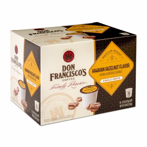 Don Francisco's® Coffee Family Reserve® Hawaiian Hazelnut Flavor Medium Roast Coffee Pods Perspective: front
