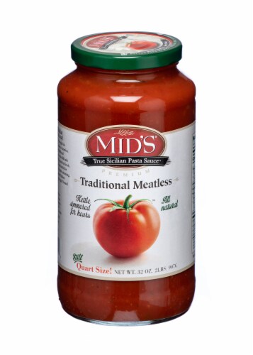 Mid's® Traditional Meatless Pasta Sauce Perspective: front