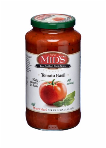 Mid's® Tomato Basil Mushroom Sauce Perspective: front