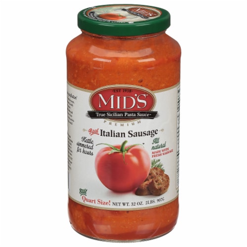 Mid's Italian Sausage Pasta Sauce Perspective: front
