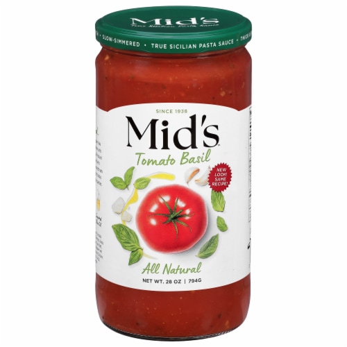 Mid's® Tomato Basil True Sicilian Pasta Sauce Perspective: front