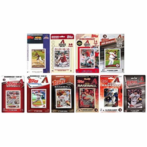 C & I Collectables DBACKS1117TS MLB Arizona Diamondbacks 11 Different Licensed Trading Card T Perspective: front