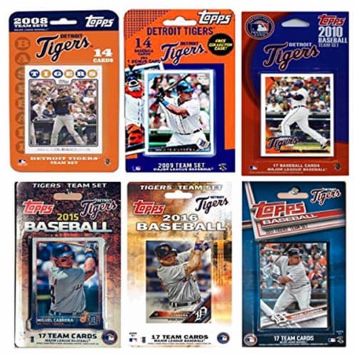 C & I Collectables TIGERS617TS MLB Detroit Tigers 6 Different Licensed  Trading Card Team Sets, 1 - Ralphs