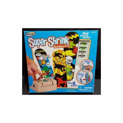 Mega Brands DDK70 Rose Art Super Shrink Skateboard Park Kit Toy Perspective: front