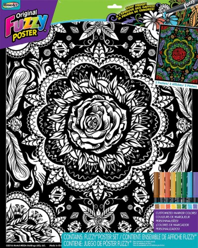 【超お買い得！】 Poster Fuzzy Original RoseArt Coloring Teeter Harris - ct 1 Set, 描画・絵画