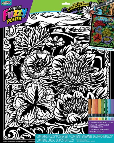 RoseArt Landscape Fuzzy Poster - Assorted Perspective: front