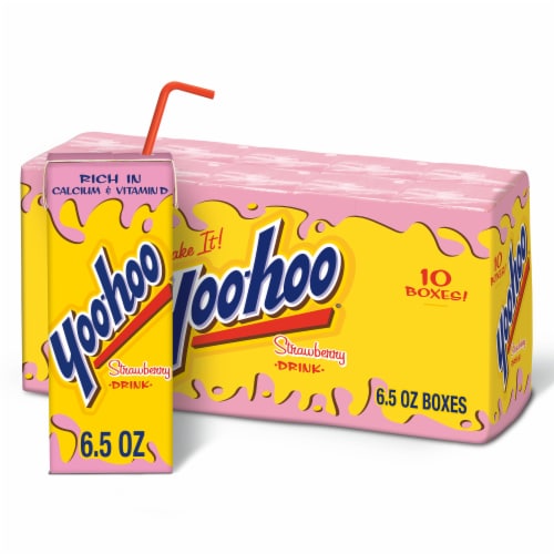 Yoo-hoo Strawberry Drink Boxes Perspective: front