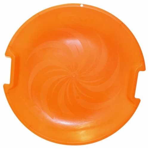 ESP 1155-1O Day Glow Super V Saucer Disc Sled - Neon Orange Perspective: front