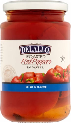DeLallo® Roasted Red Peppers Perspective: front