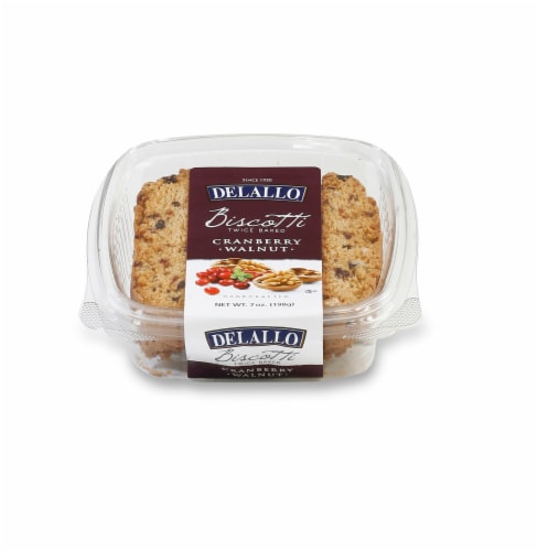 DeLallo Cranberry Walnut Biscotti Perspective: front